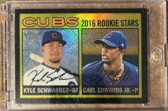 Carl Edwards Jr., Kyle Schwarber [Chrome Black Refractor] #161 Baseball Cards 2016 Topps Heritage Prices