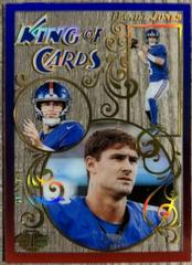 Daniel Jones [Red Blue] #3 Football Cards 2023 Panini Illusions King of Cards Prices