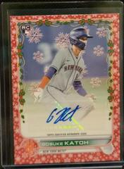 Gosuke Katoh [Red Metallic] Baseball Cards 2022 Topps Holiday Autographs Prices