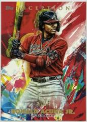 Ronald Acuna Jr. [Red] Baseball Cards 2020 Topps Inception Prices