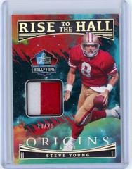 Steve Young [Turquoise] #RTH-SYO Football Cards 2022 Panini Origins Rise to the Hall Prices