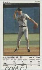 Cal Ripken Jr. #192 Baseball Cards 1991 Panini Stickers Prices