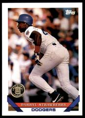 Darryl Strawberry [Fla. Marlins Inaugural] Baseball Cards 1993 Topps Prices