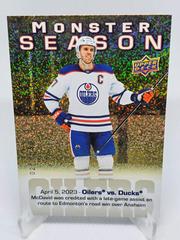 Connor McDavid [Gold] #MS-79 Hockey Cards 2023 Upper Deck Monster Season Prices