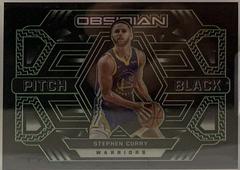 Stephen Curry [Green] #30 Basketball Cards 2021 Panini Obsidian Pitch Black Prices