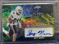 Skyy Moore #FC-SM1 Football Cards 2022 Leaf Flash of Color Autographs Prices
