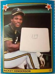 Rickey Henderson Baseball Cards 1983 Fleer Stickers Prices