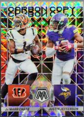 Ja'Marr Chase, Justin Jefferson [Silver] #CC-13 Football Cards 2023 Panini Mosaic Carbon Copy Prices