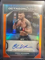 Chris Weidman [Orange Refractor] #OLA-CWE Ufc Cards 2024 Topps Chrome UFC Octagon Legends Autograph Prices
