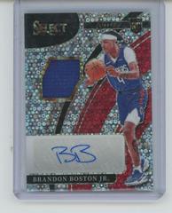 Brandon Boston Jr. [Disco Prizm] #RJ-BBJ Basketball Cards 2021 Panini Select Rookie Jersey Autographs Prices