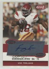 Dominique Byrd [Autograph] #31A Football Cards 2006 Sage Aspire Prices