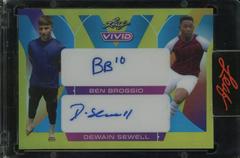 Ben Broggio , Dewain Sewell #DA-12 Soccer Cards 2022 Leaf Vivid Dual Autographs Prices