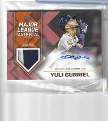 Yuli Gurriel [Red] Baseball Cards 2022 Topps Update Major League Material Autographs Prices