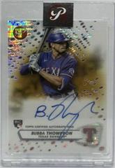 Bubba Thompson [Gold] Baseball Cards 2023 Topps Pristine Autographs Prices