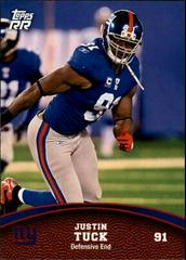 Justin Tuck #48 Football Cards 2011 Topps Rising Rookies Prices