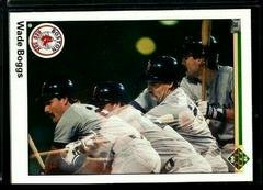 Wade Boggs #555 Baseball Cards 1990 Upper Deck Prices