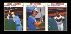 Bill Madlock, Roy Howell, Sixto Lezcano [Hand Cut Panel] Baseball Cards 1979 Hostess Prices