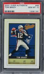 Tom Brady #48 Football Cards 2002 Fleer Authentix Prices