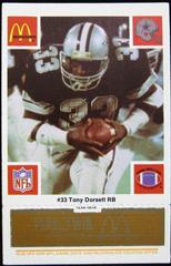 Tony Dorsett [Orange] #33 Football Cards 1986 McDonald's Cowboys Prices