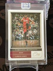 LeBron James #TM-LBR Basketball Cards 2021 Panini One and One Timeless Moments Prices