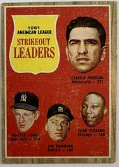 AL Strikeout Leaders Baseball Cards 1962 Venezuela Topps Prices