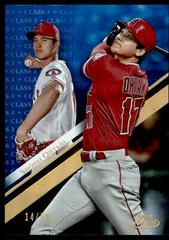 Shohei Ohtani [Class 3 Blue] Baseball Cards 2019 Topps Gold Label Prices