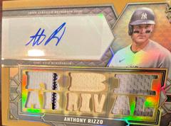 Anthony Rizzo [Gold] #TTAR-AR2 Baseball Cards 2022 Topps Triple Threads Autograph Relic Prices