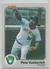 Pete Vuckovich #49 Baseball Cards 1983 Fleer Prices