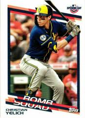 Christian Yelich Baseball Cards 2022 Topps Opening Day Bomb Squad Prices