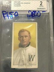 Walter Johnson [Portrait] #NNO Baseball Cards 1909 T206 Piedmont 150 Prices
