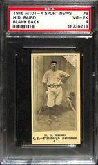 H. D. Baird [Blank Back] #8 Baseball Cards 1916 M101 4 Sporting News Prices