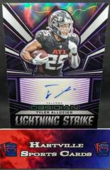 Tyler Allgeier [Electric Etch Purple] #2 Football Cards 2023 Panini Obsidian Lightning Strike Signature Prices