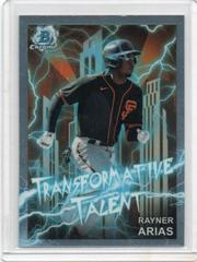 Rayner Arias #TT-12 Baseball Cards 2023 Bowman Draft Transformative Talent Prices