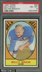 Billy Shaw Football Cards 1967 Topps Milton Bradley Prices