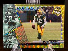 Aaron Rodgers [Gold] #M-8 Football Cards 2022 Panini Mosaic Montage Prices