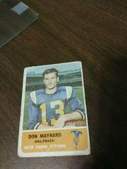 Don Maynard #59 Football Cards 1962 Fleer Prices