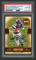Adrian Peterson [Significant Signatures Gold] Football Cards 2007 Panini Donruss Classics Prices