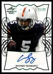 Anthony Schwartz [Green] #TPA-AS1 Football Cards 2021 Leaf Trinity Portrait Autographs Prices