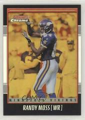 Randy Moss [Gold Refractor] #92 Football Cards 2001 Bowman Chrome Prices