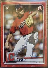 Aaron Civale [Red] #40 Baseball Cards 2020 Bowman Prices