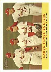 Belliard, Eckstein, Pujols, Rolen #351 Baseball Cards 2007 Topps Heritage Prices