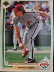 Darrel Akerfelds #619 Baseball Cards 1991 Upper Deck Prices