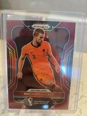 Matthijs de Ligt [Maroon] Soccer Cards 2022 Panini Prizm World Cup Prices