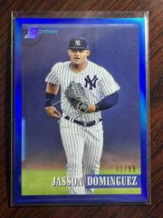 Jasson Dominguez [Chrome Prospect Blue] #211 Baseball Cards 2021 Bowman Heritage Prices