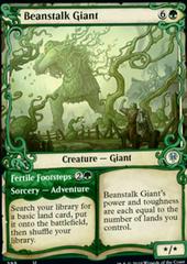 Beanstalk Giant & Fertile Footsteps [Showcase Foil] Magic Throne of Eldraine Prices