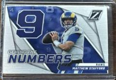 Matthew Stafford [Silver] #BN-MS Football Cards 2022 Panini Zenith Behind the Numbers Prices