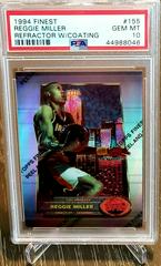 Reggie Miller [Refractor w/ Coating] Basketball Cards 1994 Finest Prices
