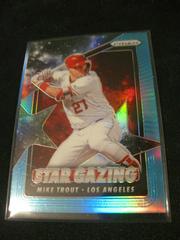Mike Trout [Teal Wave Prizm] #SG-1 Baseball Cards 2020 Panini Prizm Star Gazing Prices