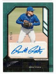 Brett Baty [Blue] #PA-BB Baseball Cards 2021 Panini Chronicles Playbook Autographs Prices