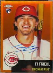 TJ Friedl [Orange] #CPA-TF Baseball Cards 2022 Topps Chrome Platinum Anniversary Autographs Prices